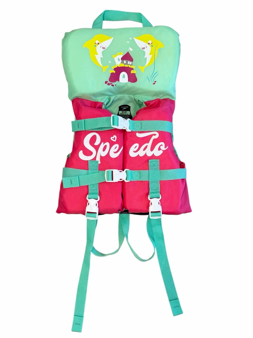 NWOT Speedo Infant USCG Approved Type II Near-Shore Life Jacket Vest  30 lbs